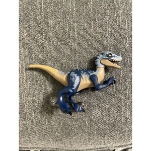 LEGO 75942 Blue & Tan Dinosaur Velociraptor Minifigure Authentic Jurassic World